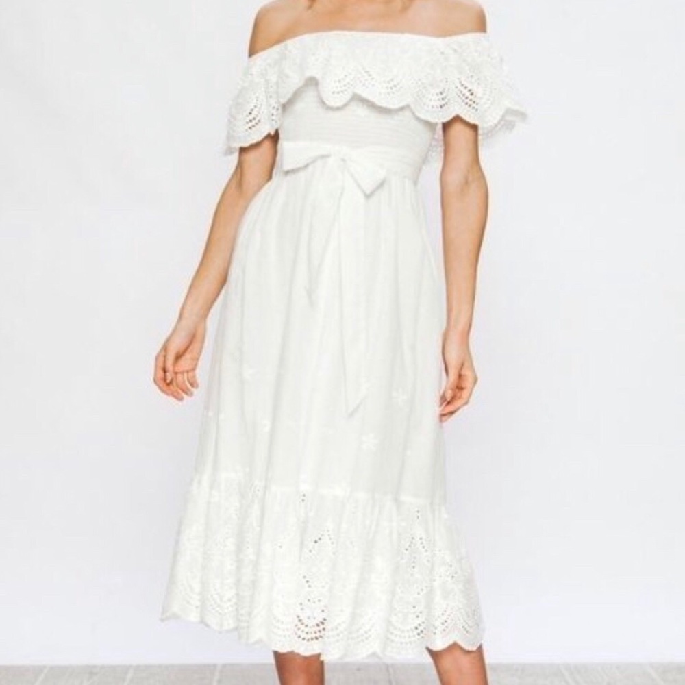 Maxi eyelet dress